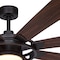 Vaxcel Burlington 68-in Bronze Farmhouse Windmill Indoor Outdoor Ceiling Fan with LED Light Kit and Remote F0092 - alternate 7